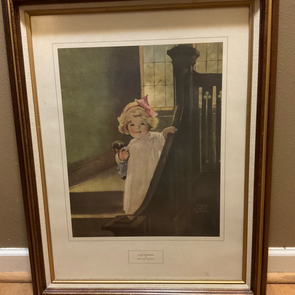 Framed Print “Good Morning” By Bessie Pease Gutmann